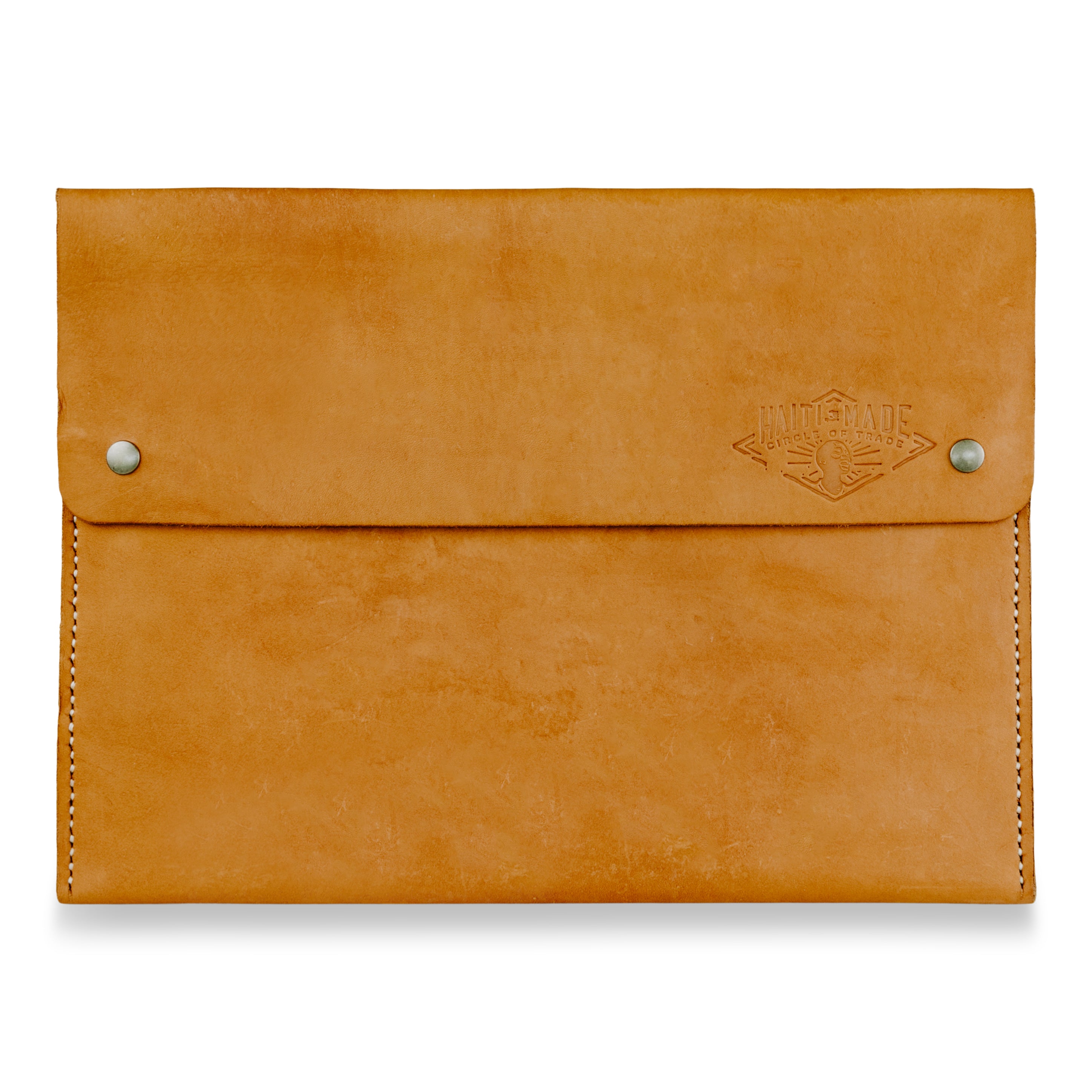 Handcrafted 13 Inch Laptop Sleeve Cognac