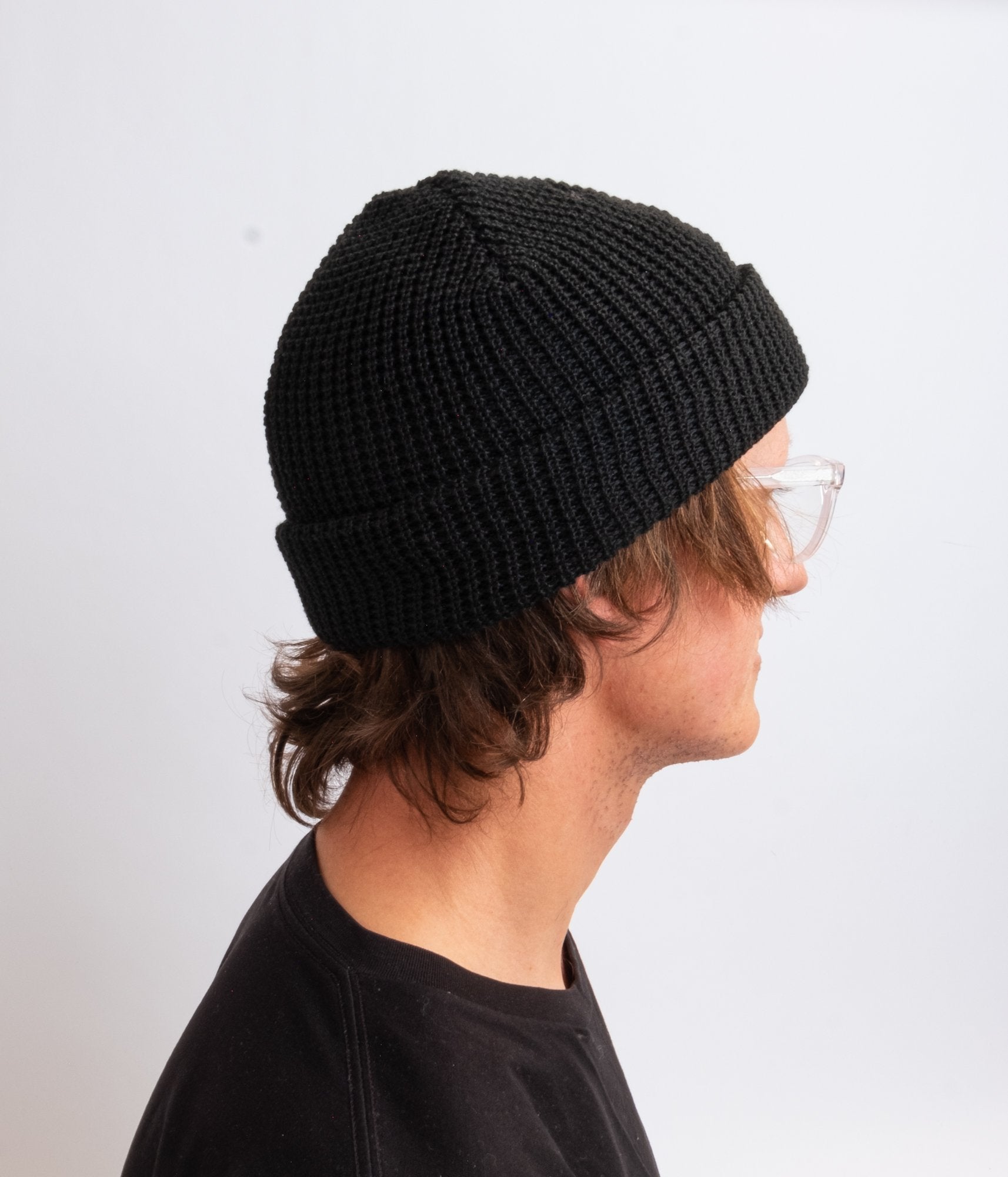 Recycled Waffle-Knit Beanie