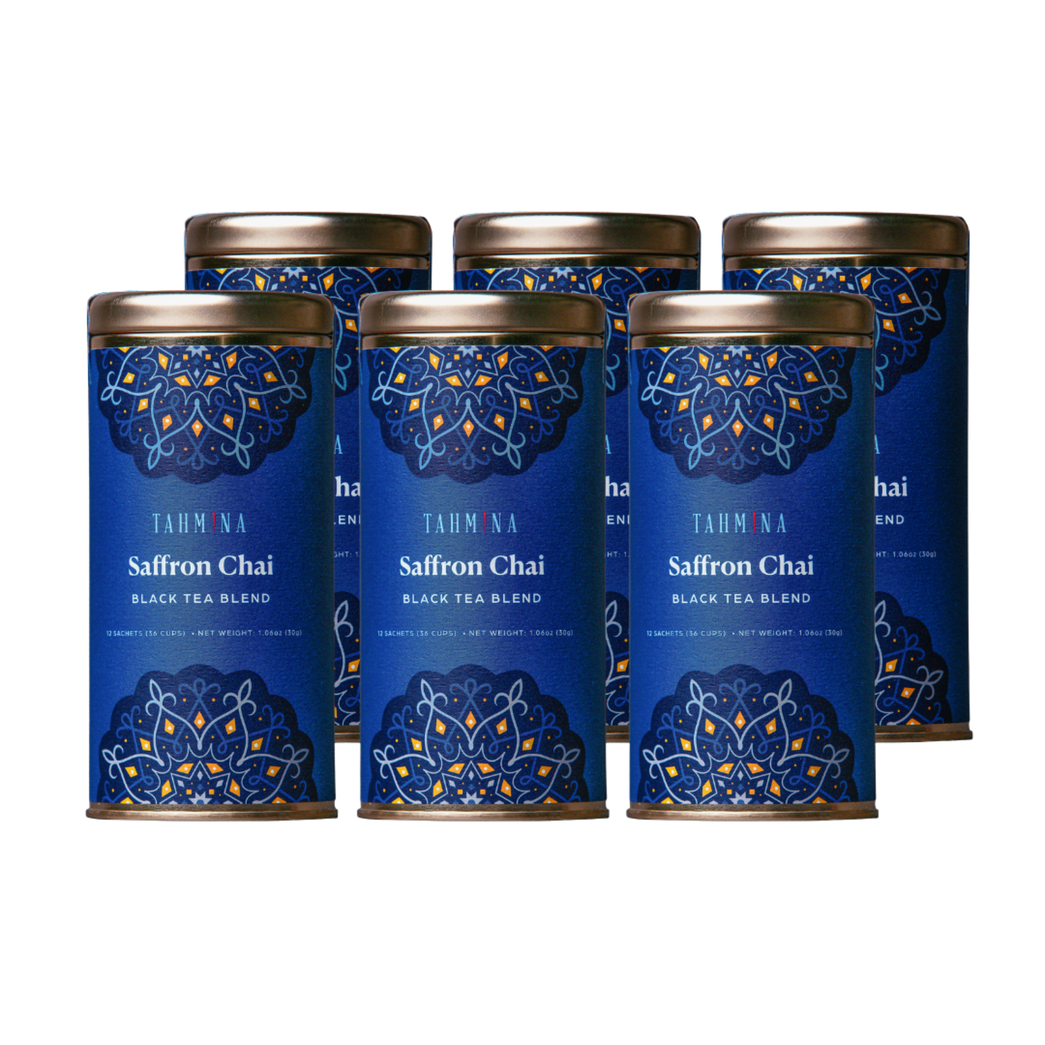 Saffron Chai Black Tea Blend (6 Pack Case)