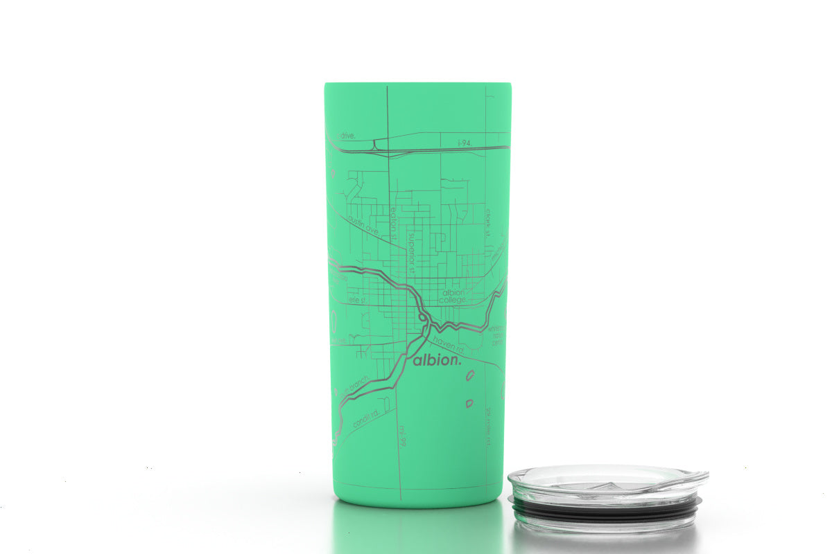 Home Town Map 16 oz Insulated Coffee Tumbler