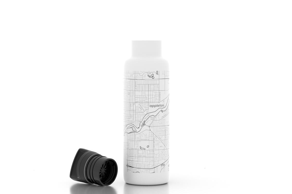 Home Town Maps 21 oz Insulated Hydration Bottle - Set of 2