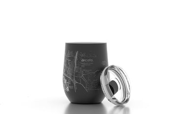 Home Town Maps Insulated Wine Tumbler 12 oz - Set of 2