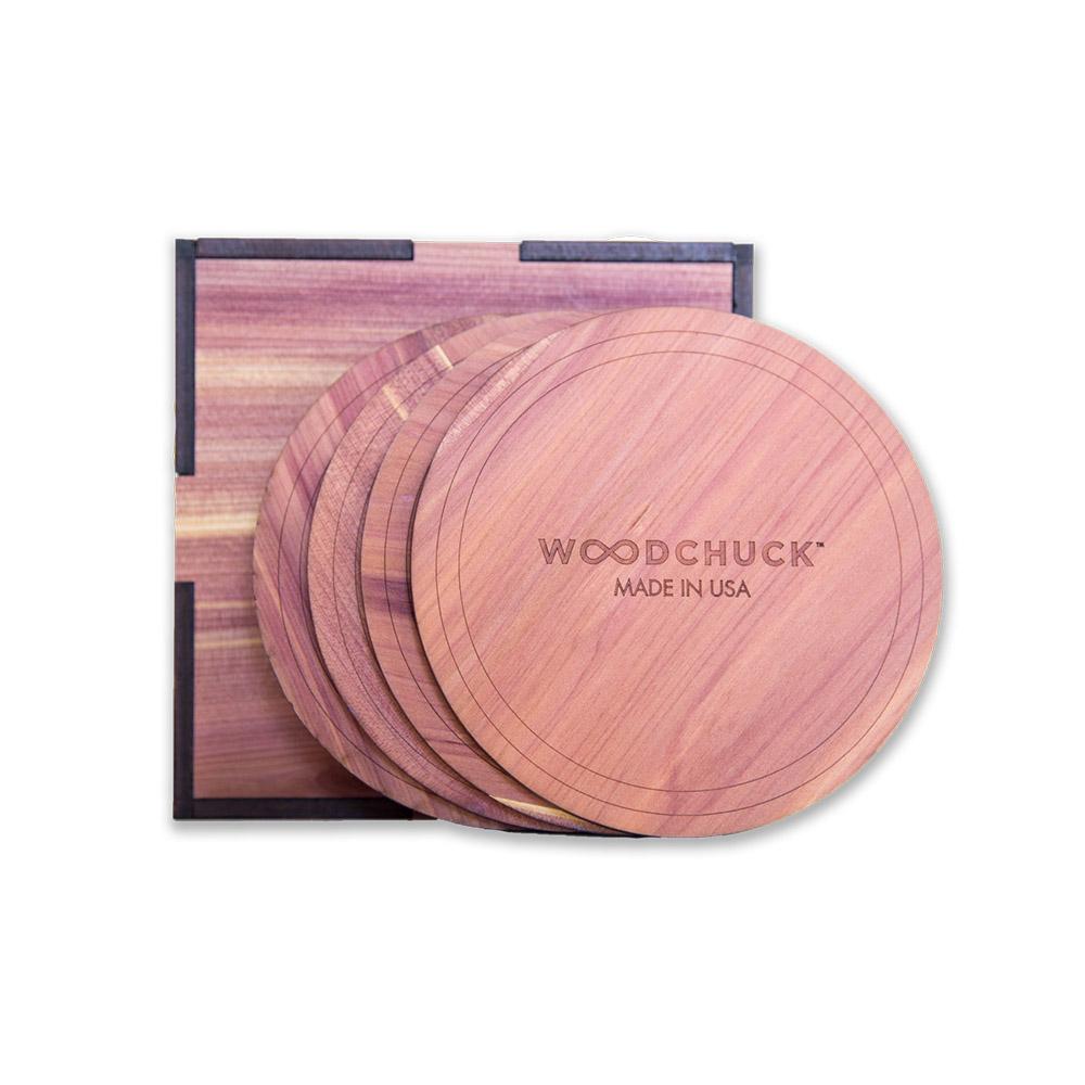 Wooden Round Coasters With Box