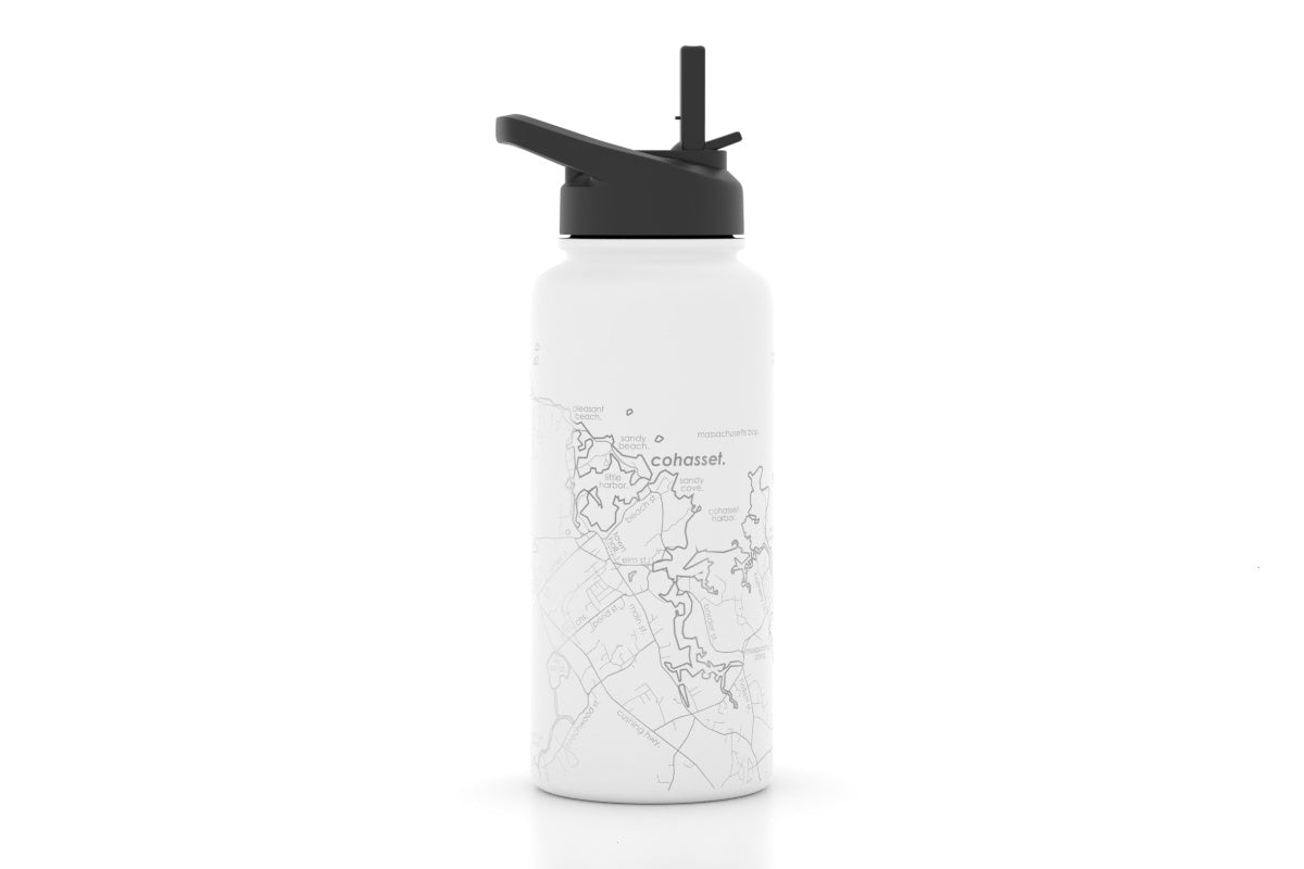 Home Town Map 32 oz Insulated Bottle