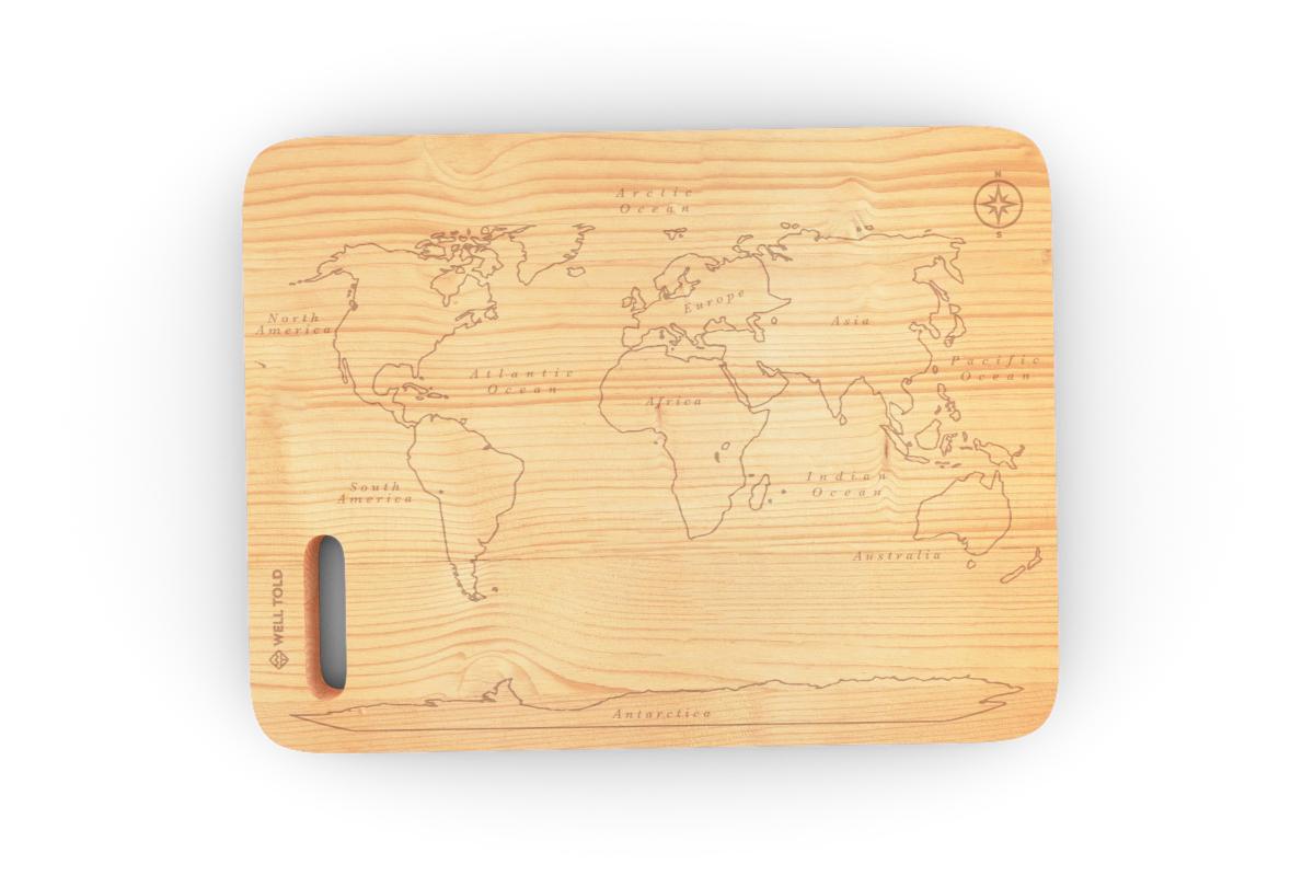 World Map 6x8 Bar Board